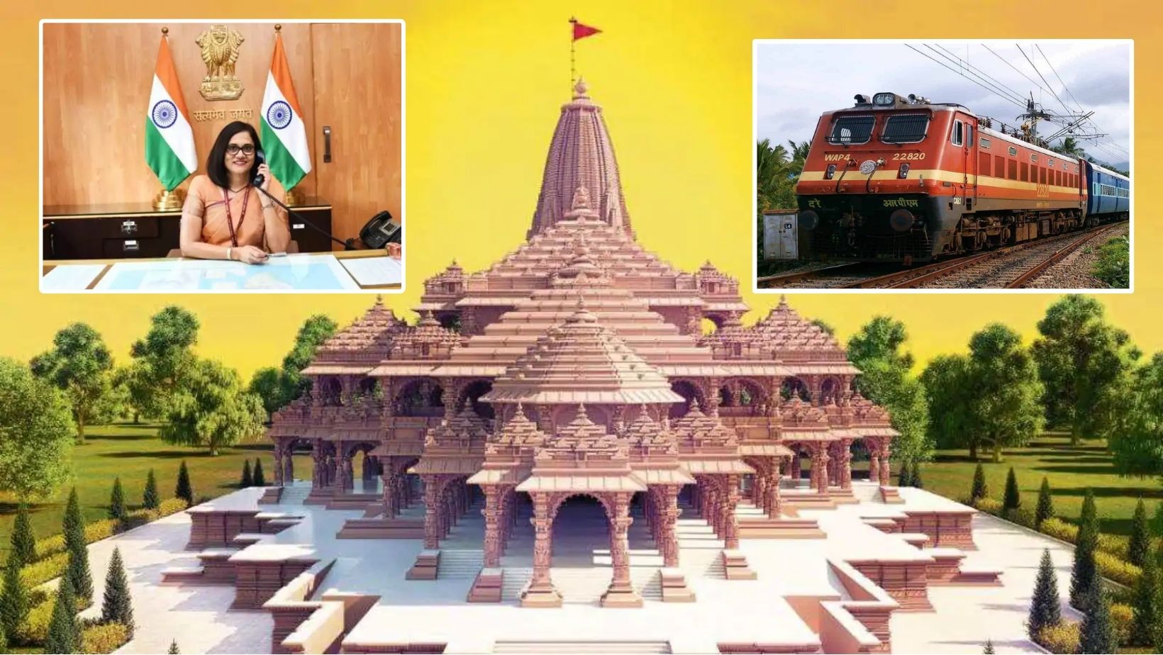 Read more about the article Railway board chairperson inspected two stations in Ayodhya ahead of Ram temple consecration